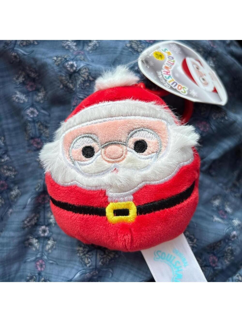 Squishmallow Santa clip new with tags